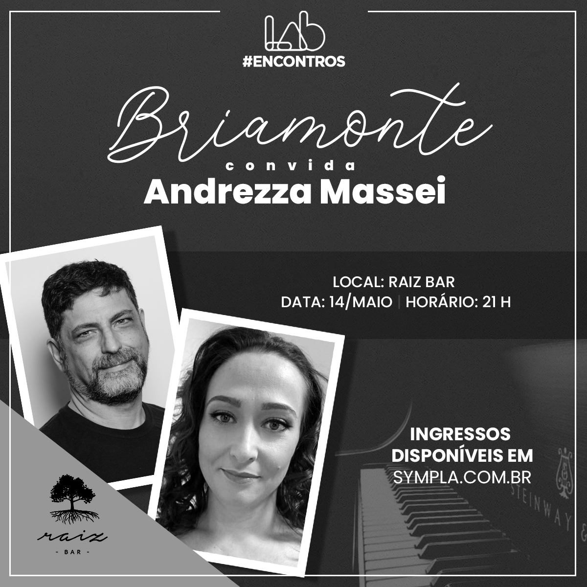 Maestro Miguel Briamonte recebe Andrezza Massei no primeiro “Briamonte Convida…”