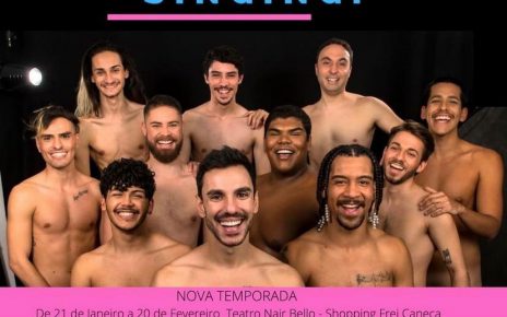 Sucesso de crítica e público o musical “Naked Boys Singing!” estreia no Teatro Nair Bello, em São Paulo