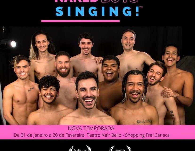 Sucesso de crítica e público o musical “Naked Boys Singing!” estreia no Teatro Nair Bello, em São Paulo