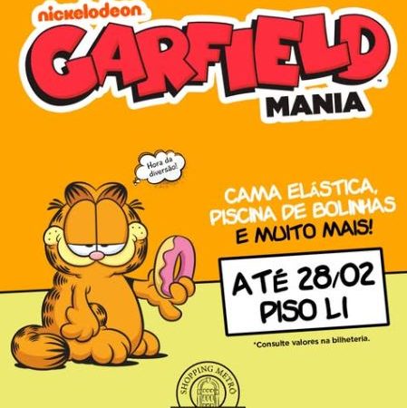 Shopping Metrô Tucuruvi anima as férias das crianças com o Parque do Garfield