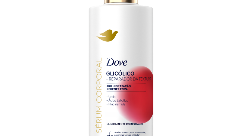 Dove amplia portfólio de séruns corporais com lançamento de produto com ácido glicólico
